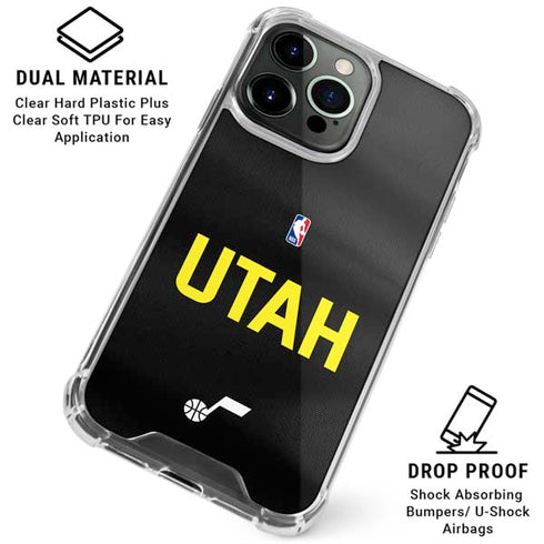 NBA Utah Jazz Jersey iPhone 15 Pro Max Clear Case